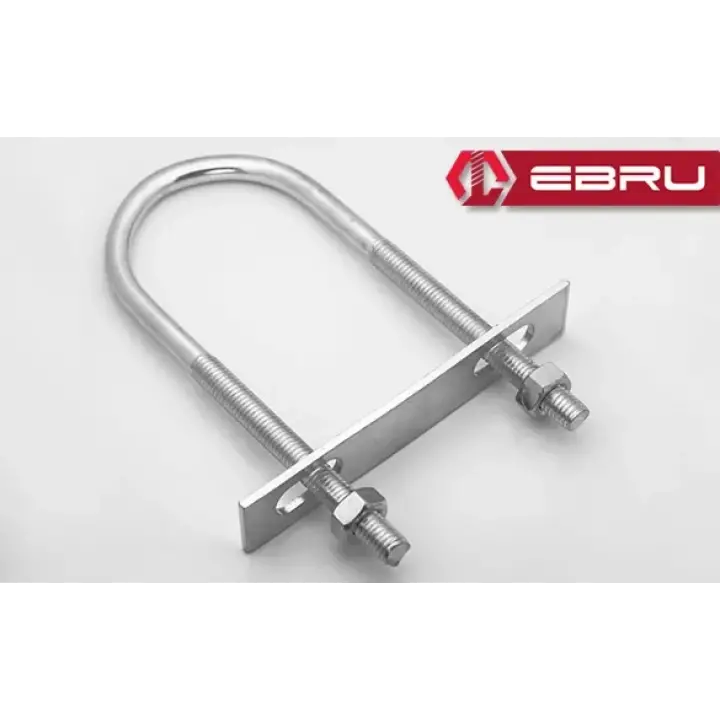 U Civata, Karşılık Demiri + Somunlu - M8x35 - 2 Set