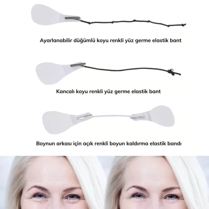 Yüz Kaş Ve Boyun Gerdirme Bant Seti (10 Adet)