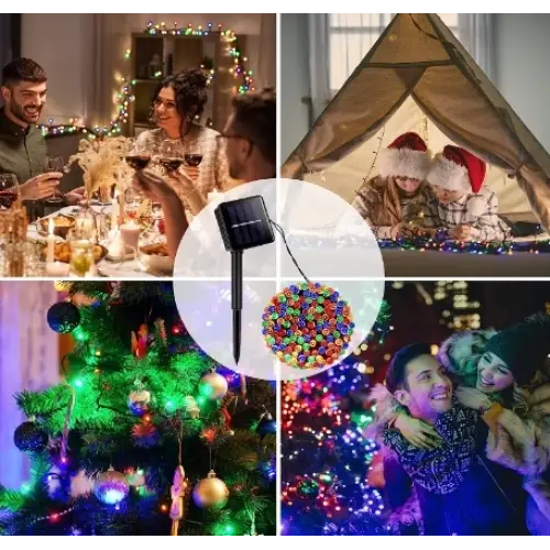 11m 100 Led Rgb Solar Mz-322