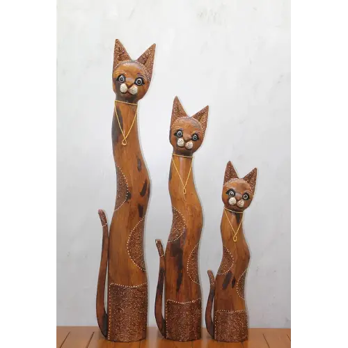 Ahşap 3lü Kedi Seti 1 Metre. Trendy:2