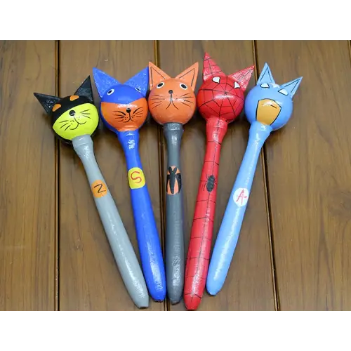 Ahşap 5li Marakas Seti Model 2