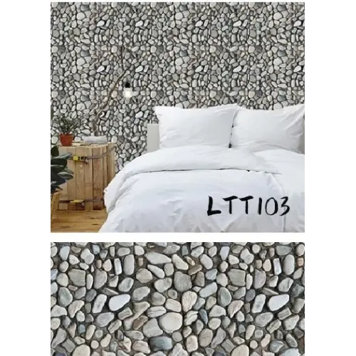 Çakıl Taşı Desenli Yapışkanlı Kaplama Kağıdı  Büyük Boy 3 Metre