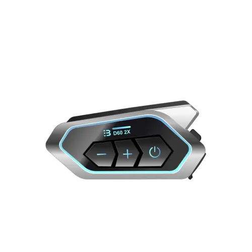 D60 2x Motosiklet Kask Kulaklığı Bluetooth Intercom Rgb Işıklı 2 Intercom Bağlantılı
