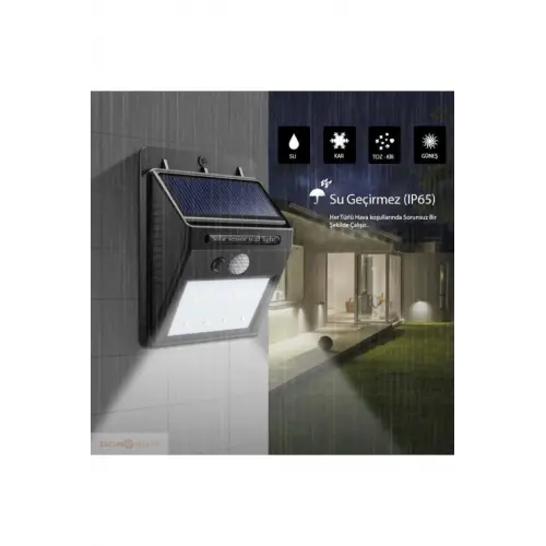Hareket Sensörlü Solar Dış Mekan Lambası