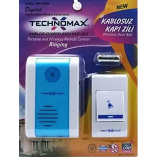 Kablosuz 100 Mt Mesafeli Kapı Zili