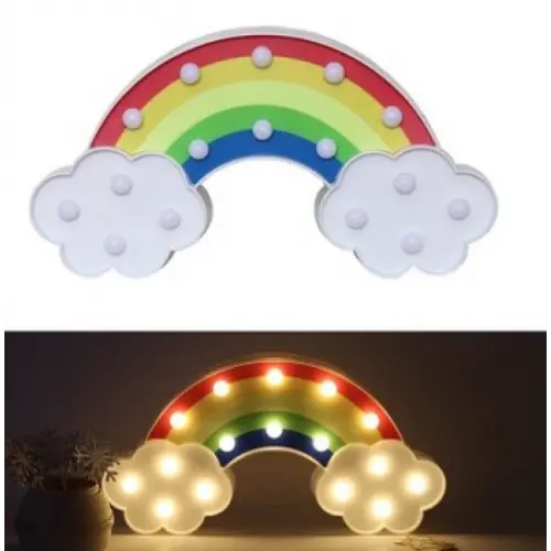 Led Işıklı Gökkuşağı Gece Lambası