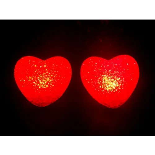 Led Işıklı Kırmızı Kalp Gece Lambası