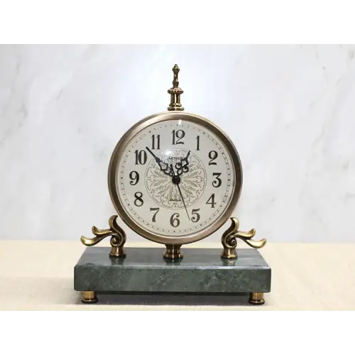 Mermer Tabanlı Masaüstü Saat