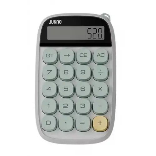 Sevimli Kare Tuşlu 10 Haneli Ldc Ekran Hesap Makinası Yeşil