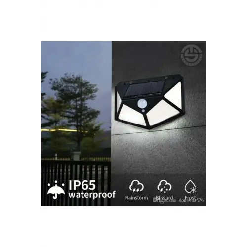 Solar Bahçe Aydınlatma Lambası 100 Led