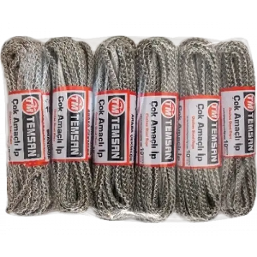 Temsan 10 Mt Çok Amaçlı İp 12li