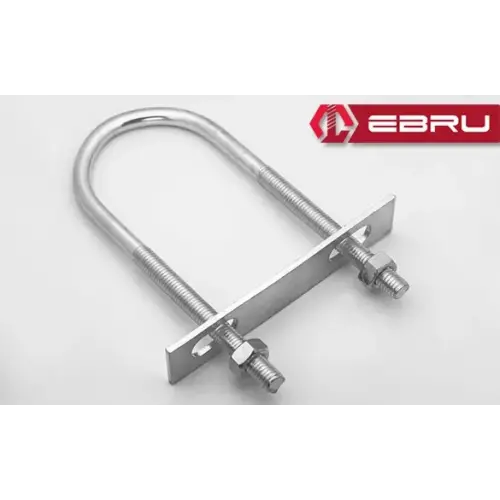 U Civata, Karşılık Demiri + Somunlu - M8x50 - 20 Set