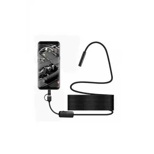 Vtn-02 Endoskop Yılan Video Kamera Led’li 2 Metre 7 Mm Sert Kablo Su Geçirmez