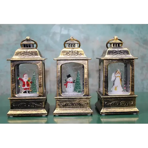 Yılbaşı Temalı Işıklı Müzikli Kar Küresi Alk3223