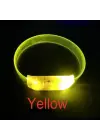 3 Modlu Pilli LED Işıklı Esnek Parti Bilekliği Sarı