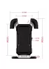 360° Derece Ayarlanabilen Gidon Bağlantılı Bisiklet Motosiklet İçin Abs 4-7.8″ İnç Telefon Tutucu