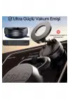 360 Dönebilen Ayarlanabilir Araç Içi Tutucu Kullanılabilen Vakumlu K007 Magsafe Telefon Tutucu