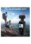 4k Ultra Hd Aksiyon Kamerası 270° Geniş Açı Döner Klips Su Geçirmez Kılıf Wifi Kamera