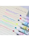 6lı Fosforlu Kalem Seti - Sanrio Karakterleri, Kuromi, Hello Kitty