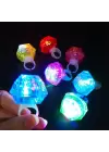 6lı Kristal LED Parti Yüzük Seti