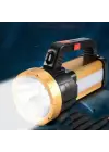 6 Mod Şarjlı El Feneri Projektör Tipi  Wt-615