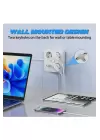 Akım Korumalı Anahtarlı Priz - 3x Priz - 2x Usb - 2x Type-c - 2 Mt Kablo Hızlı Şarj Özellikli Siyah