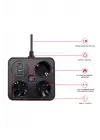 Akım Korumalı Anahtarlı Priz - 3x Priz - 2x Usb - 2x Type-c - 2 Mt Kablo Hızlı Şarj Özellikli Siyah