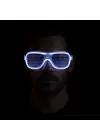 Beyaz Led Işıklı Parti Gözlüğü - Neon 3 Modlu