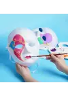 Beyaz Renk Boyanabilir Anonim Tam Yüz Cosplay Maske 24x18 cm