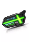 Bt26 Motosiklet Kask Kulaklık Bluetooth Rgb Işıklı 2 Eşleşme Özellikli 1000 Mah Intercom