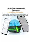 Bt26 Motosiklet Kask Kulaklık Bluetooth Rgb Işıklı 2 Eşleşme Özellikli 1000 Mah Intercom