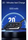 Bt62 Motosiklet Kask Kulaklığı Bluetooth Intercom 2 Intercom Bağlantılı
