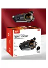 C50 Motosiklet Intercom Kask Kulaklık 1000 Mah Rgb Işıklı Bluetooth Kulaklık Ip67