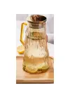 Çelik Kapaklı Cam Sürahi 1800 ml