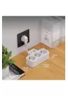 Çoklu Kablolu Priz Yüksek Gerilim Korumalı 3’lü Priz 1x Usb 2x Type-c Çıkışlı Grup Priz Çoğaltıcı Siyah