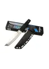 Cold Steel Aus 8a Kobun Tanto Outdoor / Av Bıçağı 25cm - Kılıflı, Kutulu, Siyah Plastik Sap