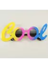 Cool Yazılı Rengarenk Parti Gözlüğü 21x8 Cm