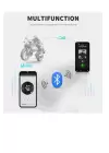 D60 2x Motosiklet Kask Kulaklığı Bluetooth Intercom Rgb Işıklı 2 Intercom Bağlantılı