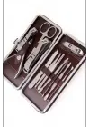 Deri Çantalı 12li Manikür Seti
