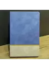 Desenli Gri Deri Defter
