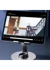 Dönebilir ve Katlanabilir Masaüstü Metal Telefon Tutucu