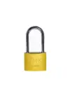 Eko Sarı Boyalı Uzun Kancalı Asma Kilit 38mm