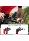 Gidon Bağlantılı 360° Derece Ayarlanabilir 3.5”-7.2” Uyumlu Motosiklet Bisiklet Telefon Tutucu