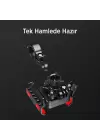 Gidon Bağlantılı 360° Derece Ayarlanabilir 3.5”-7.2” Uyumlu Motosiklet Bisiklet Telefon Tutucu