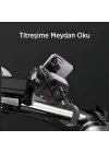 Gidon Bağlantılı 360° Derece Ayarlanabilir 3.5”-7.2” Uyumlu Motosiklet Bisiklet Telefon Tutucu
