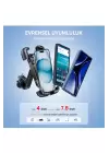 Gidon Bağlantılı Bisiklet Motosiklet İçin Esnek Abs 4-7.8″ İnç Telefon Tutucu 360° Dönebilen Tasarım