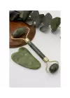 Jade Roller Gua Sha Taşı Seti