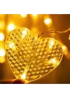 Kalp Perde Led Işık 3m 6 Sıra 12 Adet Gün Işığı