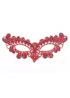 Kırmızı Dantel Masquerade Maskesi 6 No