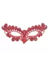 Kırmızı Dantel Masquerade Maskesi 6 No